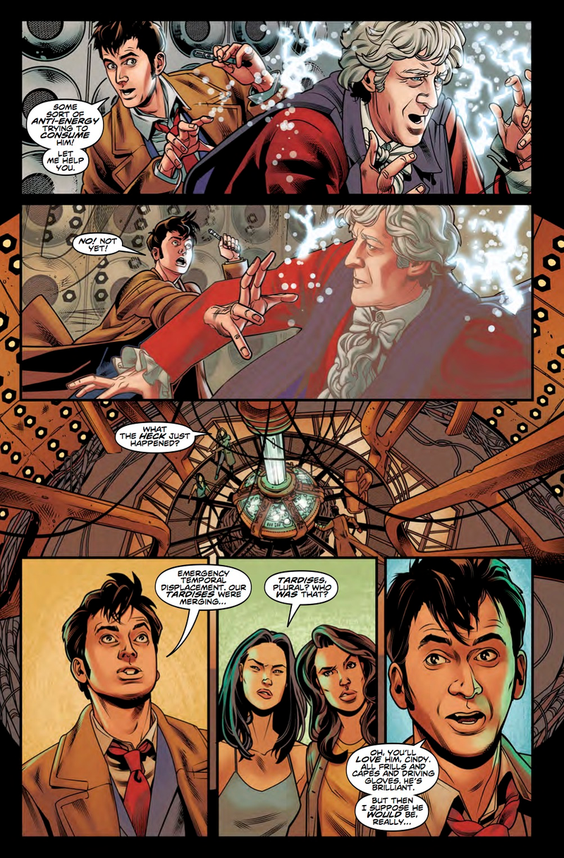 Illustration for article titled Here's How Much Planning It Takes to Bring Doctor Who's Gigantic Comic Crossovers to Life